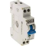 HBF Disjoncteur 25 A 3.5 Ka 230 V Protection électrique