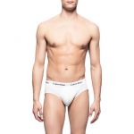 Calvin Klein Hip Brief 3 Pa XS Bla / White / Grey Heather - Bla / White / Grey Heather - XS