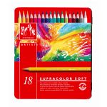 Caran d'Ache Boîte métal 18 crayons de couleurs Artistes aquarellables Supracolor