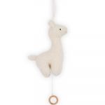 Jollein Peluche musicale Lama blanc (25 cm)