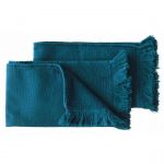 Declikdeco Lot de 2 serviettes invités LUNA Orage 50 x 30