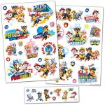 Paper Projects Stickers muraux en Vinyle Pat' Patrouille | Idéal pour décorer Les Chambres d'enfants et Les Meubles | Bordures Multicolores/Transparentes | Différentes Tailles