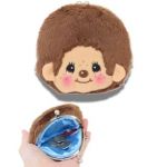 Unique Industries Inc Monchhichi Character Coin Purse Approx. H9.7×W10×D1.5cm