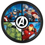 8 ASSIETTES CARTON AVENGERS EVERGREEN 23CM