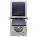 Kopp Prise/interrupteur alternatif, pi&egrave;ces humides