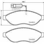 Brembo 4 plaquettes de frein P23144
