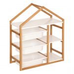 Bibliothèque 3 étagères Bako blanc