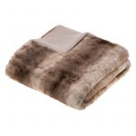 Plaid fausse fourrure (160 cm) Grizzly Beige