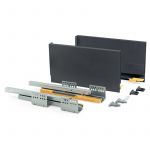 Emuca Kit de tiroir Concept hauteur 185 mm et profondeur 500 mm finition gris anthracite - 3101735