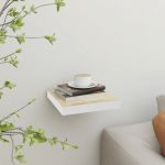VidaXL ?tag?re murale flottante Ch?ne et blanc 23x23,5x3,8 cm MDF