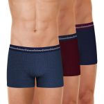 Eminence Lot de 3 boxers homme Business Print bleu en coton