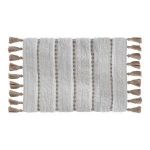 Tapis (75 cm) Pompons Taupe