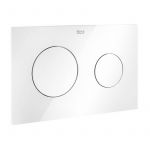 Roca Plaque d'actionneur PL10 double blanc