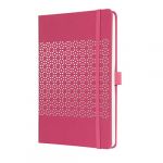 Sigel Jn207 Carnet de Notes, 13,5 X 20,3 cm, Ligné, Couverture Rigide, Rose Foncé, Jolie