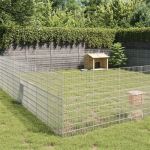 VidaXL Enclos d'animaux en libert&eacute; 48panneaux 54x100 cm fer galvanis&eacute;, clapier &agrave; lapins, cage &agrave; lapins, cage pour animaux 3321350