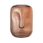 Bloomingville Vase en verre CARY - marron