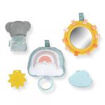 Ingenuity Set Calm Springs Soothing Essentials jouet musical, hochet, miroir, 2 anneaux de dentition pour bébé