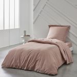 Today Drap Housse 90X190cm 1 Personne Jersey Uni Essential Rose