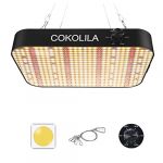 COKOLILA Lampe Led Horticole avec Dimmer, 600W Lampe de Culture Spectre Complet, Lampe de Plante avec 588pcs SMD LED, UV et IR pour Plantes Ensemencant des Légumes et des Fleurs