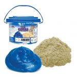 Lexibook Seau 2-en-1 : Sable et Slime métallisé, Bleu/Beige, CRSLIM7