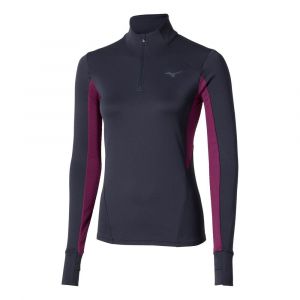 Mizuno Active Warmalite Half Zip Maillot De Course Femmes - Bleu, Taille M