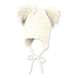 Sterntaler Bonnet tricot&eacute; &eacute;cru - Taille 47 cm
