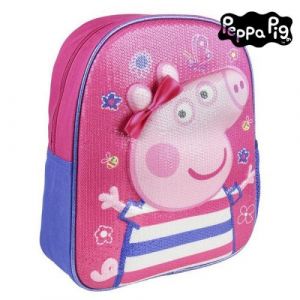 Artesania Cerda Mochila Infantil 3D Peppa Pig, Sacs à dos fille, Rose (Rosa), 10x31x25 cm (W x H L)