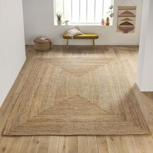 Tapis jute rectangulaire XXL, Aftas Naturel Taille 300x400 cm