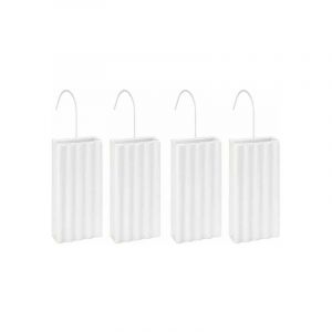 Wenko Saturateur radiateur, humidificateur radiateur en céramique blanche, Lot de 4