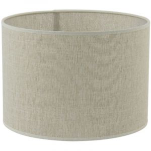 Abat-jour cylindre - Ø20 cm - Breska - Blanc perle