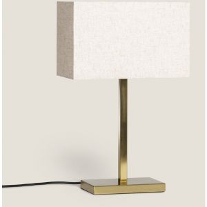 Ledkia - Lampe à Poser Métal et Tissu avec Port usb et Interrupteur Tactile Katie Doré