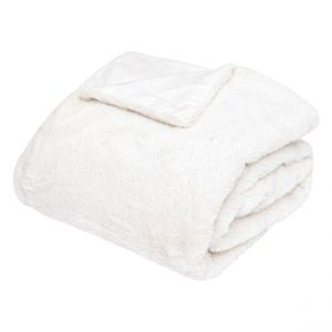 Plaid four tilde 130x180 FOUR TILDE - Blanc