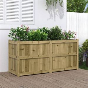 VidaXL Jardinière 150x50x70 cm bois de pin imprégné