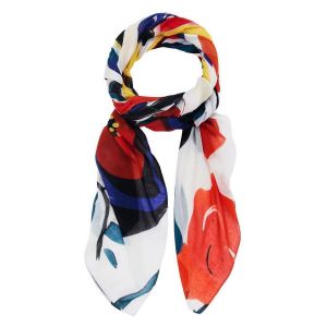 Desigual Fou_Lyra Rec Fashion Scarf, Finition du matériau, Taille Unique Femme