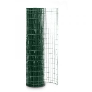 Grillage soudé en rouleau H1m20 x 25m Vert fil 2,5mm maille 100x50 mm