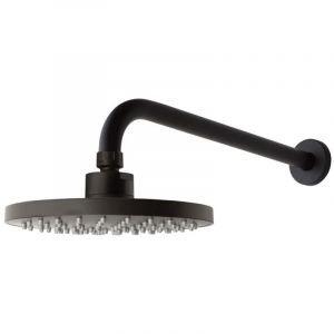 Kiamami Valentina Kit De Douche Avec Pomme De Douche Et Bras De Douche Noir