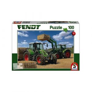 Schmidt Spiele - Frontlader Non 724 716 Vario avec Chargeur Frontal Fendt Cargo 4x85, 100 Pcs, 56256