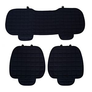 Rebeca Shop - Housse de si&egrave;ge auto universelle 3 pi&egrave;ces 2 avant et 1 arri&egrave;re couleur Noir cod. LS023