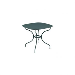 Image de Fermob Table Opéra + gris orage L82xl82xh74