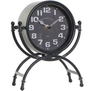 United Labels Horloge en metal noir sur pied