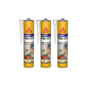Sika Lot de 3 mastics colles flex pro 11 fc Purform - Blanc - 300ml - Blanc