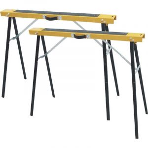 Drakkar Equipement 2 tréteaux pliants 100 kg reglable en hauteur 780MM 09039.02