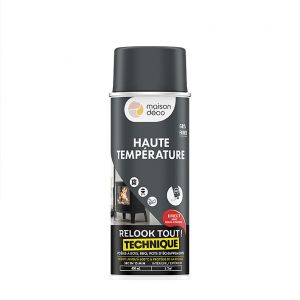 Relook tout technique peinture haute temperature gris fonte 400ml