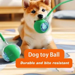 Balle Interactive Automatique Pour Chien &iquest; Jouet Intelligent Rechargeable Qui Roule Tout Seul, Id&eacute;al Pour Stimuler Et