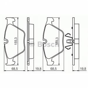 Image de Bosch 4 plaquettes de frein 0986494354