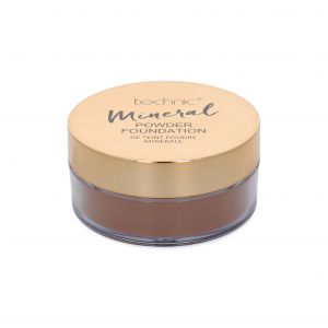 Technic Cosmetics - Base de maquillaje en polvo Mineral Powder Foundation - Chestnut