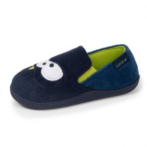 Isotoner Chaussons pantoufles Mocassins garçon enfilage facile, semelle antidérapante
