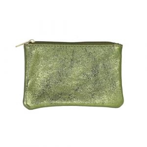 Pochette en cuir zippée