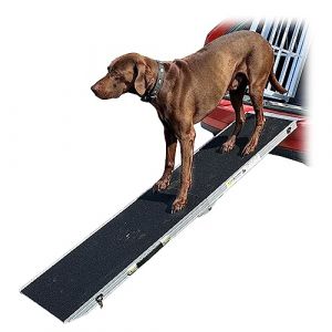 Rampe de Chien Escalier Animal Aluminium 4 Tailles Voiture Automobile Maison Petigi