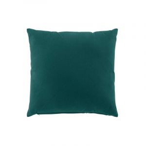 Douceur d'intérieur, Coussin Déhoussable (45 x 45 cm) Twily Emeraude, Coton / Polyester Recyclé